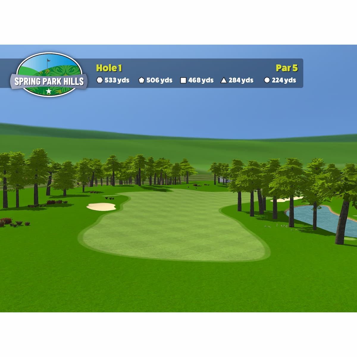 Awesome Golf screenshot of fairway