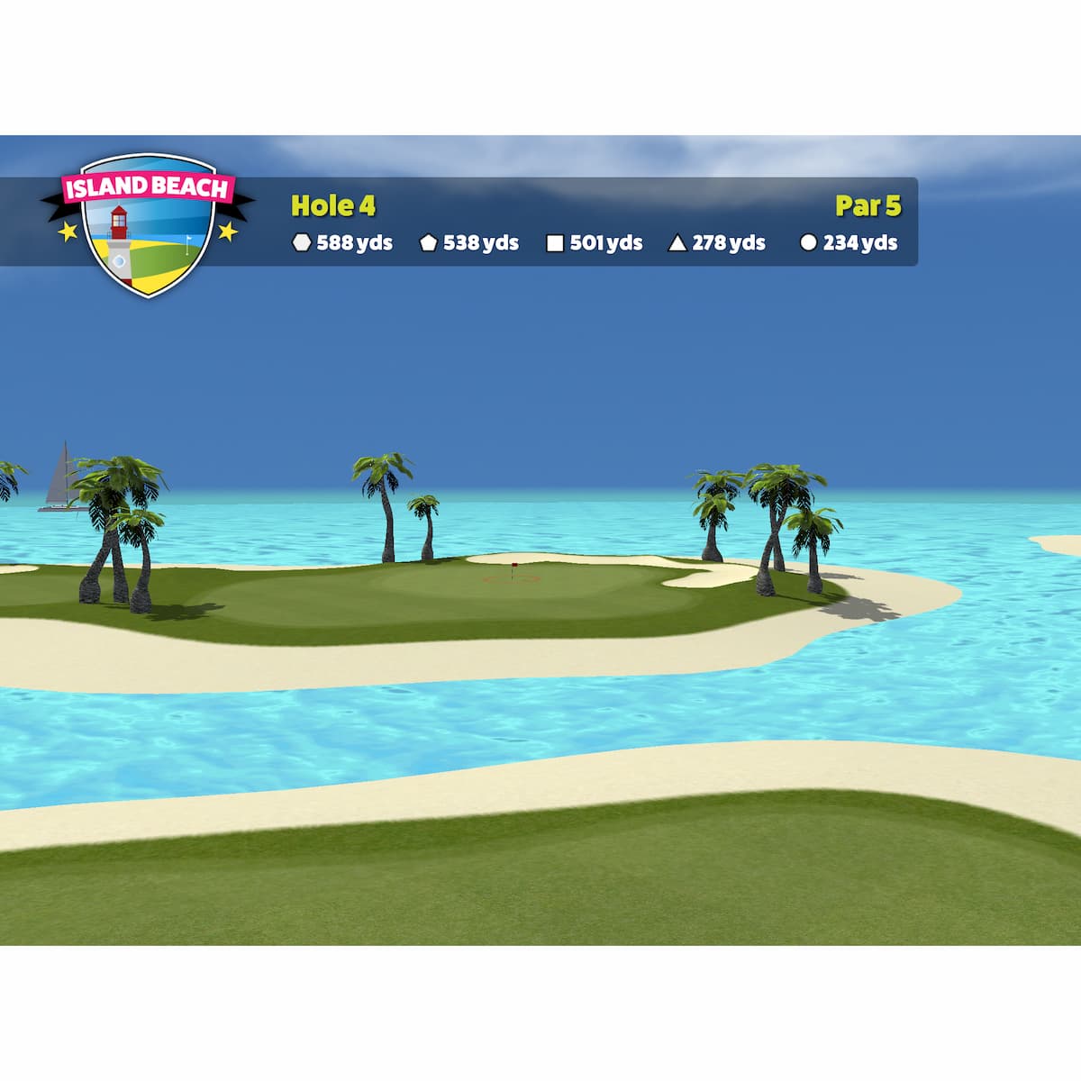 Awesome Golf screenshot of beach course